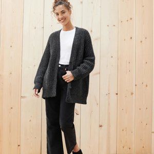 Jenni Kayne Alpaca Cocoon Cardigan, Charcoal Gray